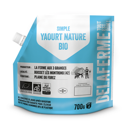 Yaourt Brassé Nature Fermier Équitable Bio