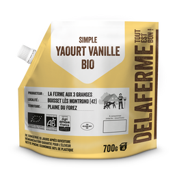 Yaourt Brassé Vanille Fermier Équitable Bio