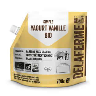 Yaourt Brassé Vanille Fermier Équitable Bio