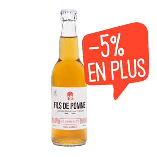 Cidre yuzu & basilic 5° bio