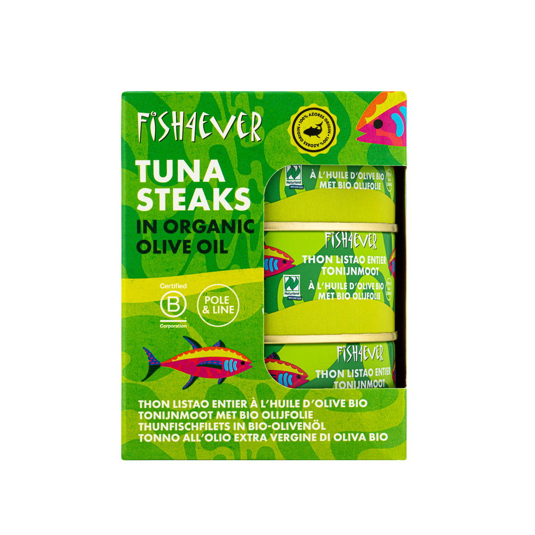 Thon entier à l'huile d'olive extra vierge bio - 3x160g