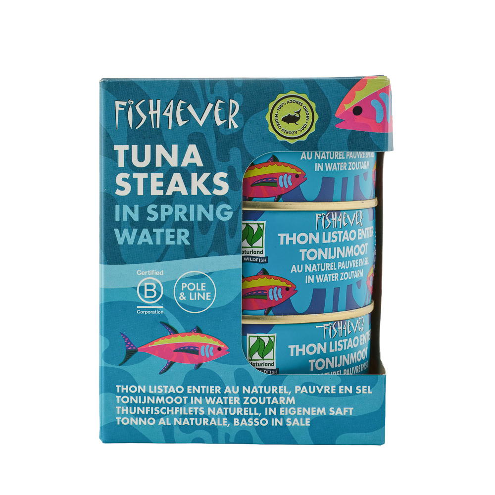 Thon listao entier au naturel pauvre en sel - 3x160g