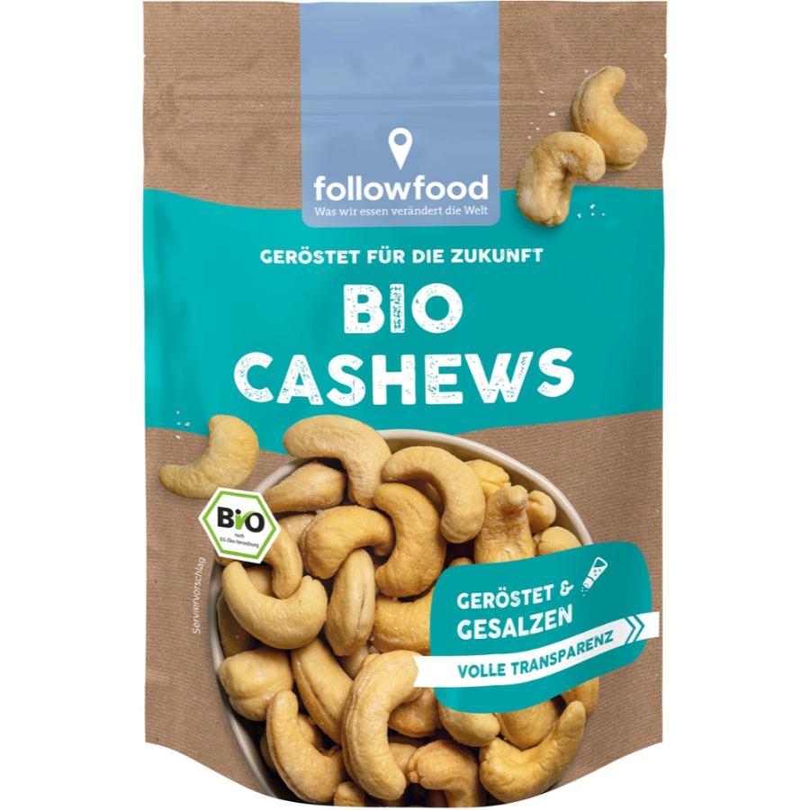 Bio Cashewkerne geröstet & gesalzen