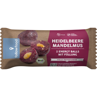 Bio Energy Balls Heidelbeere & Mandelmus
