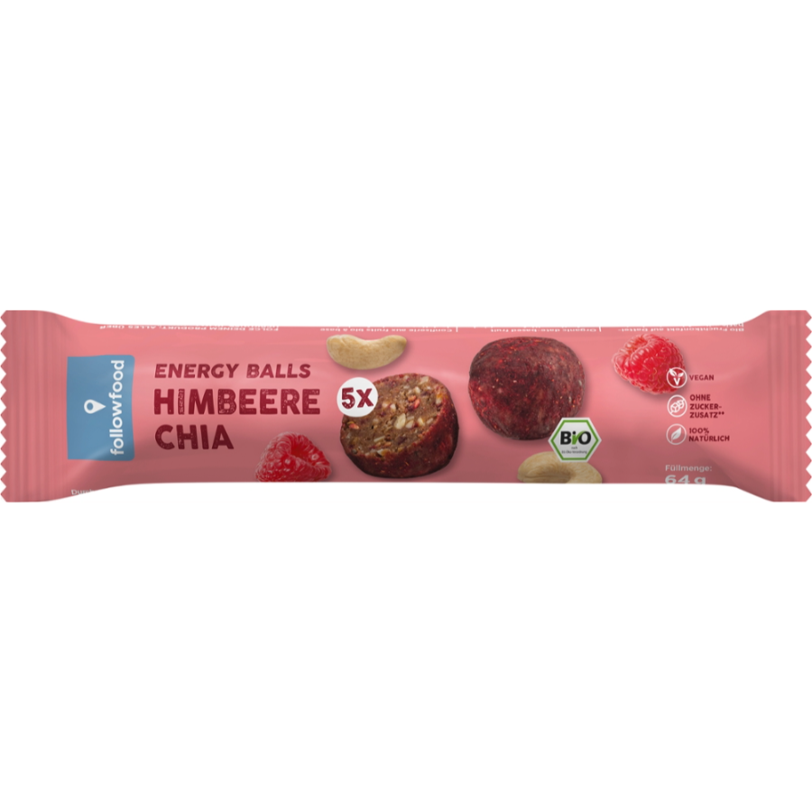 Bio Energy Balls Himbeere & Chia