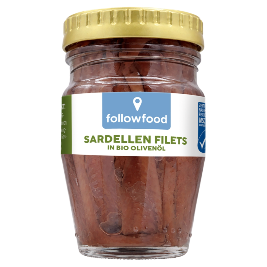 MSC Sardellen Filets in Bio Olivenöl