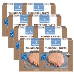 Thunfisch Filets in eigenem Saft, Karton 8 Stk.
