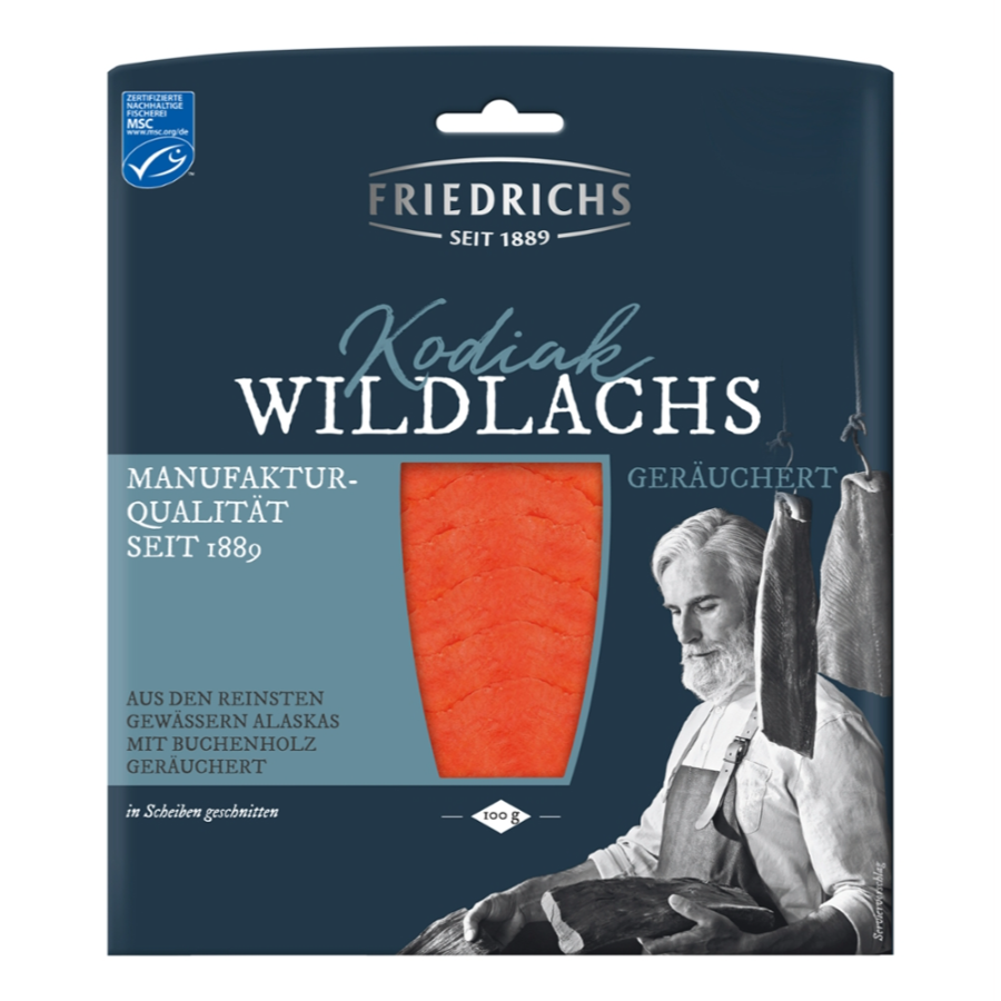 Kodiak Wildlachs geräuchert