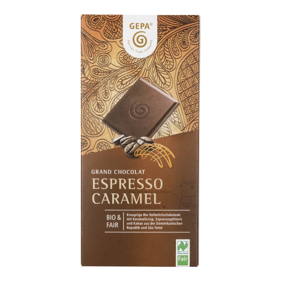 Bio Schokolade Espresso Caramel