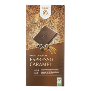 Bio Schokolade Espresso Caramel