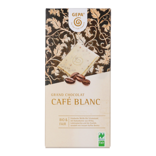 Bio Schokolade Café Blanc