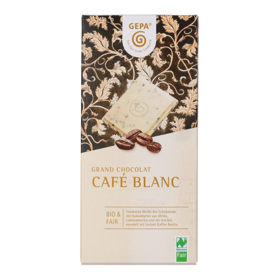 Bio Schokolade Café Blanc