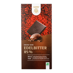 Bio Schokolade Edelbitter 85% Kakao, vegan