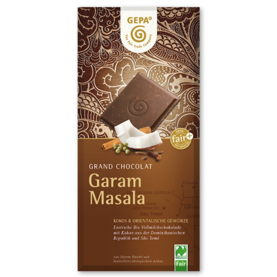 Bio Vollmilchschokolade Garam Masala