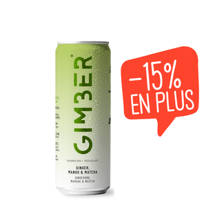 Boisson pétillante gingembre matcha bio