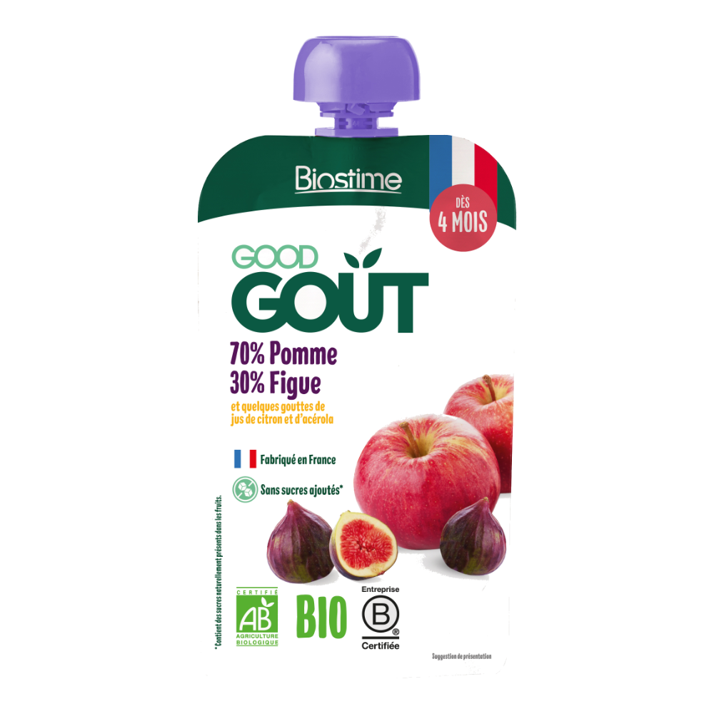 Gourde pomme figue bio (dès 4 mois) - 120g