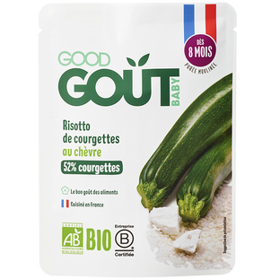 Gourde midi risotto de courgettes au chèvre bio (dès 8 mois)