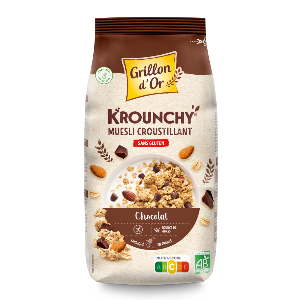 Krounchy Chocolat Avoine Sans Gluten Bio