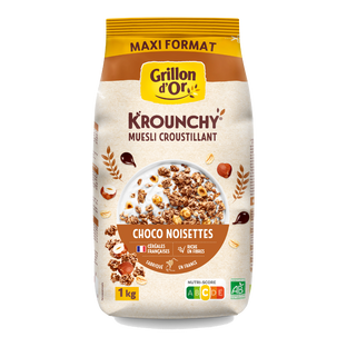 Krounchy chocolat noisette bio