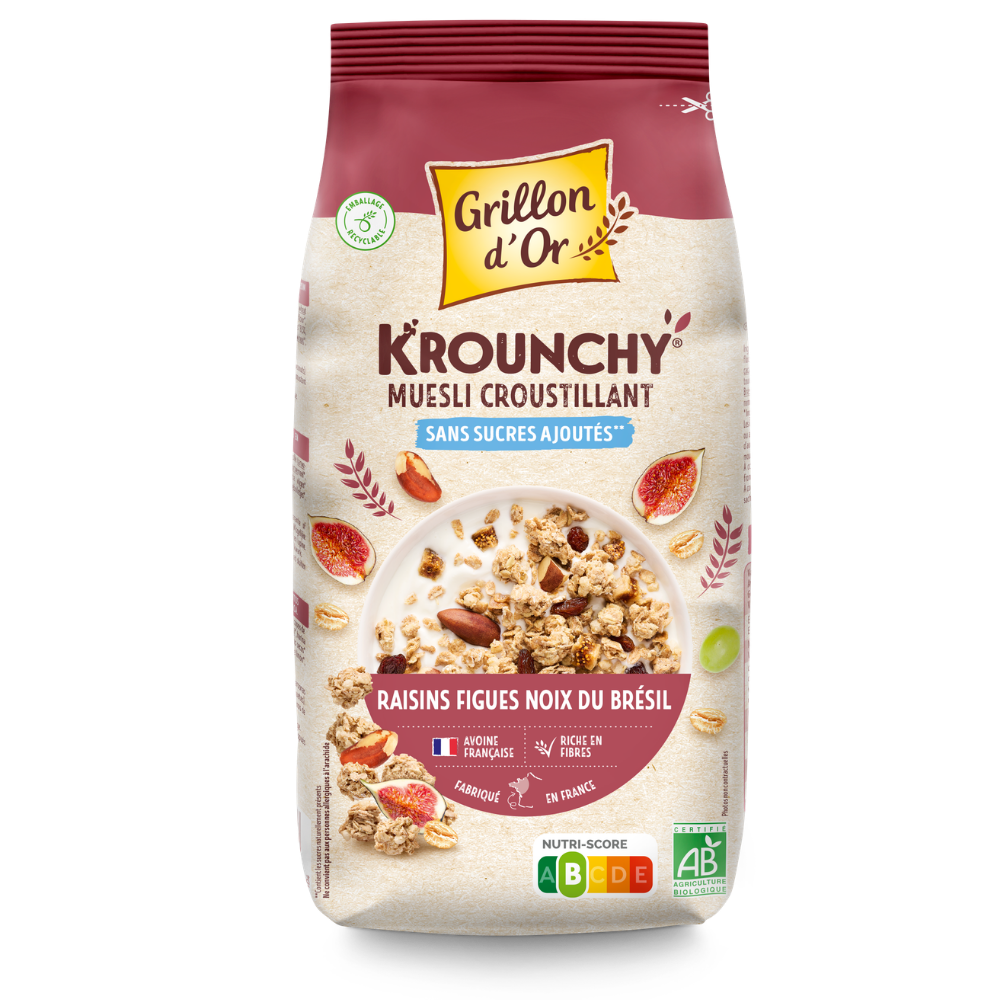 Krounchy raisins figues noix du Brésil bio