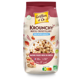 Krounchy raisins figues noix du Brésil bio