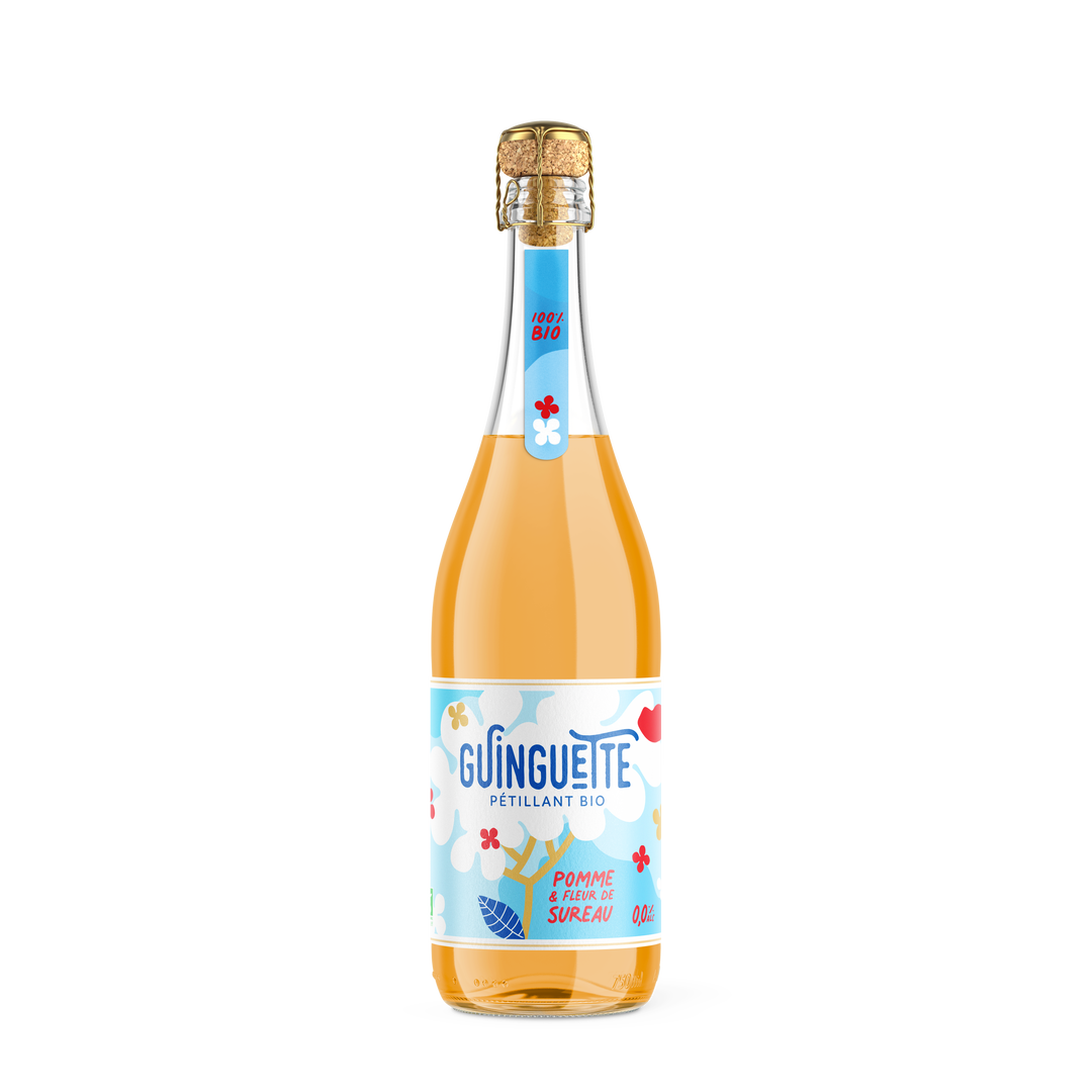 Jus pétillant pomme fleur de sureau bio