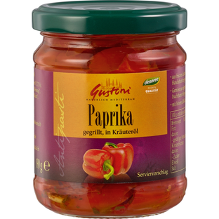 Bio Gegrillte Paprika