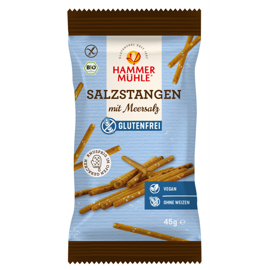Bio Salzstangen Meersalz, glutenfrei