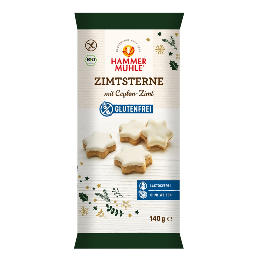 Bio Zimtsterne, glutenfrei