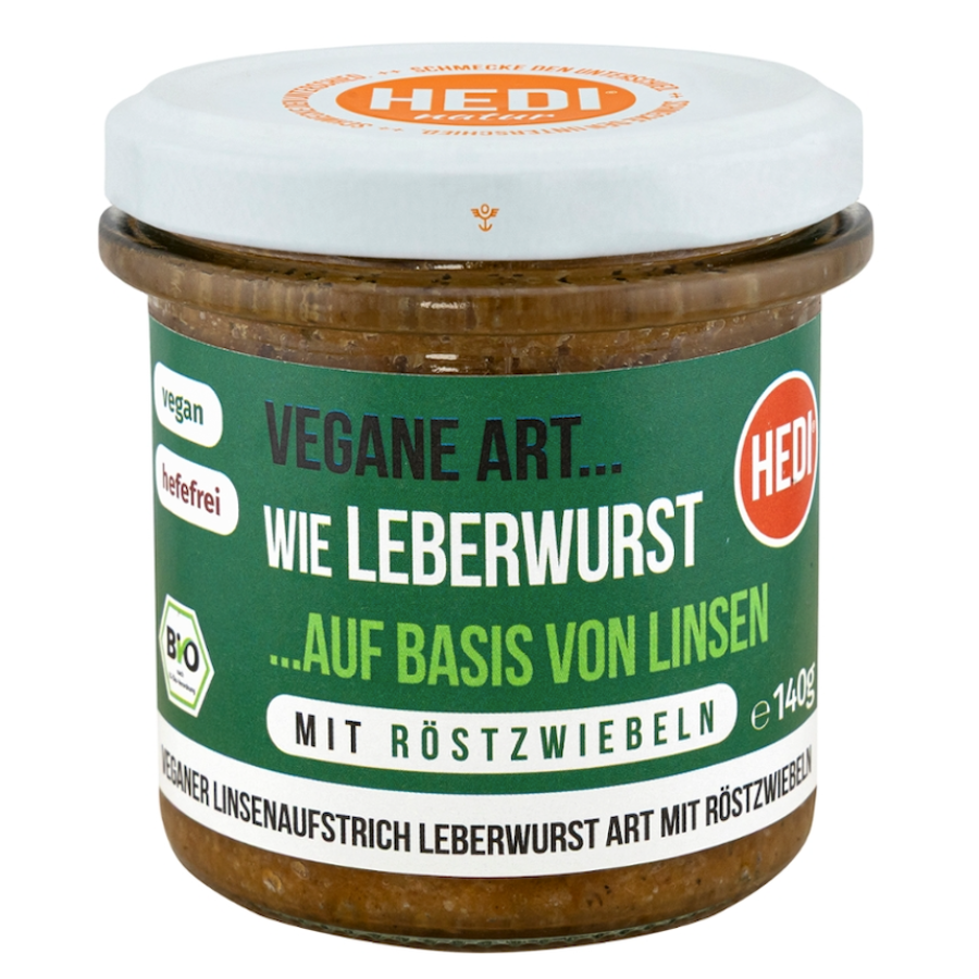 Bio Vegane Art Leberwurst mit Röstzwiebeln