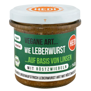 Bio Vegane Art Leberwurst mit Röstzwiebeln