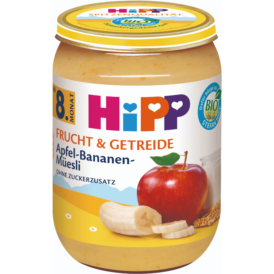 Bio Apfel, Banane & Müsli