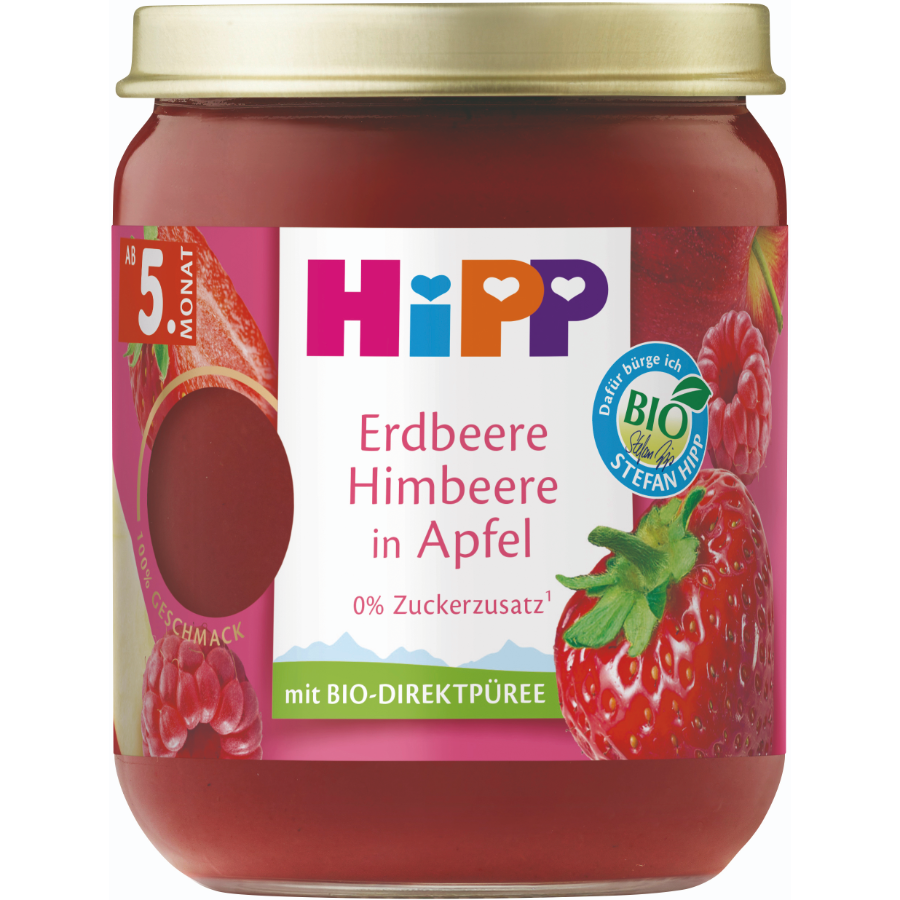 Bio Früchte Erdbeere-Himbeere In Apfel