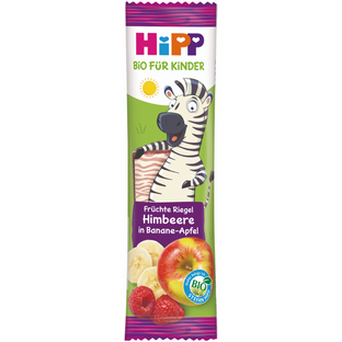 Bio Früchteriegel Himbeere in Banane-Apfel