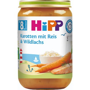 Bio Juniormenü Karotten, Reis & Wildlachs