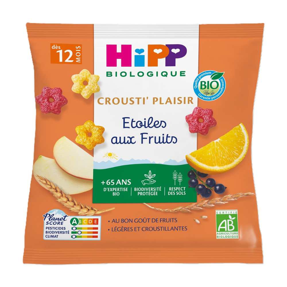Etoiles aux fruits bio (dès 12 mois)