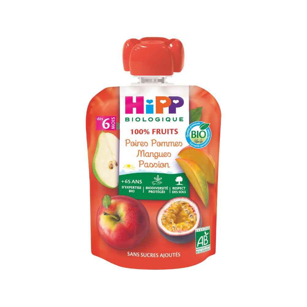 Gourde Poire Pomme Mangue Passion Bio (dès 6 mois)