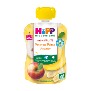 Gourde Pommes Poires Bananes Bio (dès 6 mois)