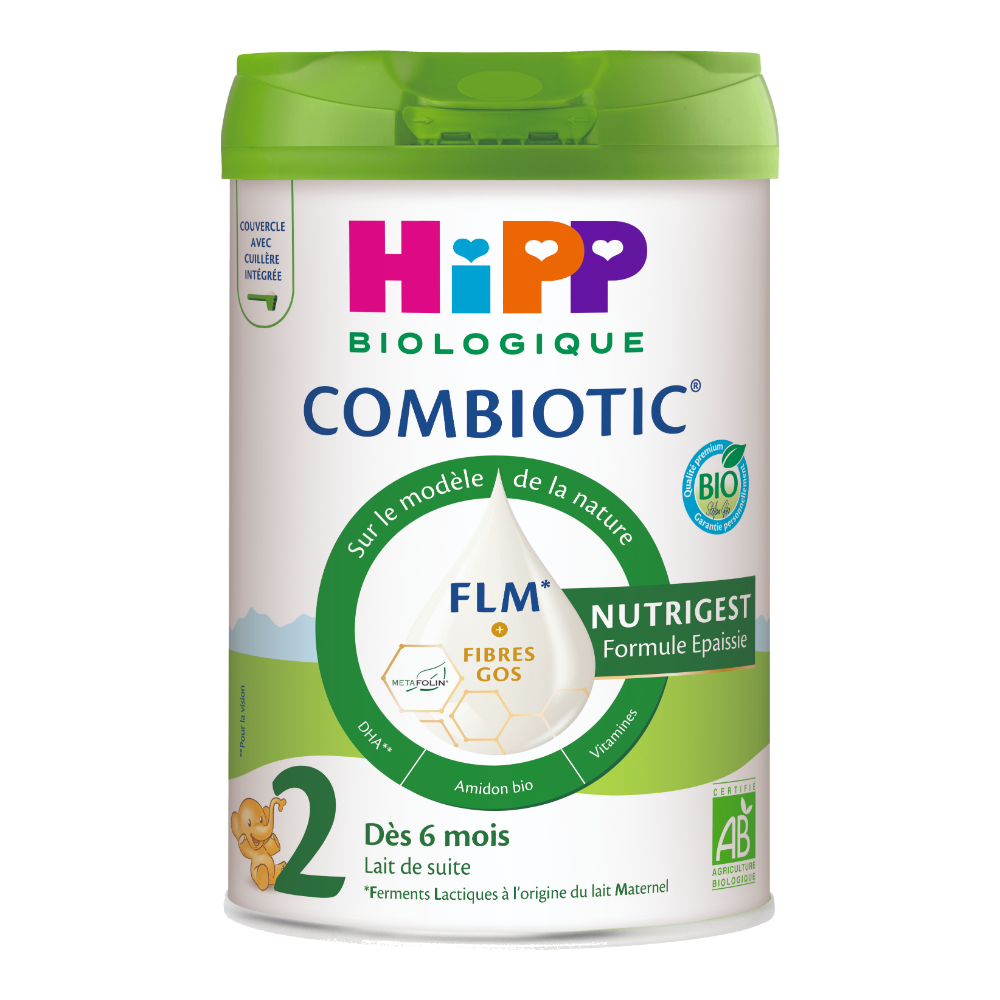 Lait 2 Combiotic® flm nutrigest bio - formule épaissie - 2ème âge (dès 6 mois) 