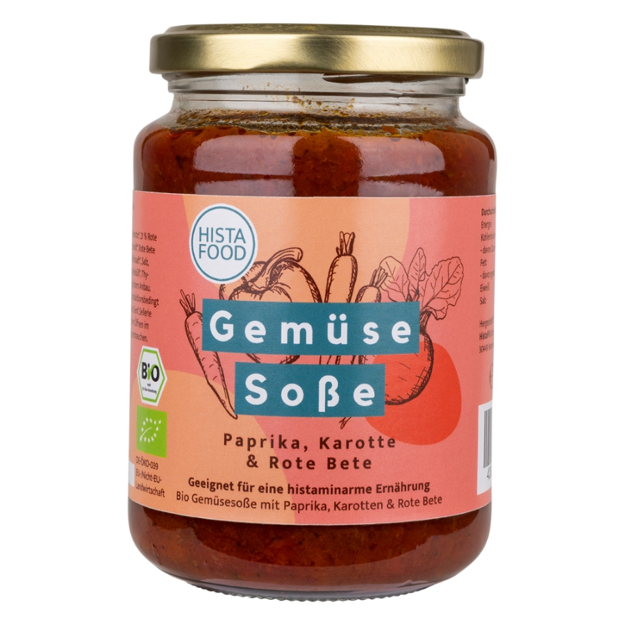 Bio Gemüsesoße mit Paprika, Karotte & Rote Bete
