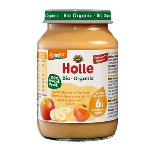 Bio Apfel & Banane mit Aprikose, ab 6. Monat, demeter
