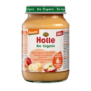Bio Apfel & Banane mit Dinkel, ab 6. Monat, demeter