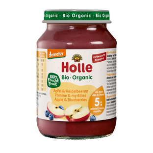 Bio Babybrei Apfel & Heidelbeeren, demeter, ab 5. Monat