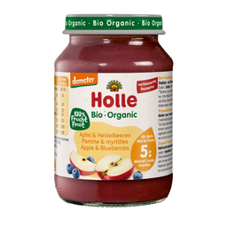 Bio Babybrei Apfel & Heidelbeeren, demeter, ab 5. Monat