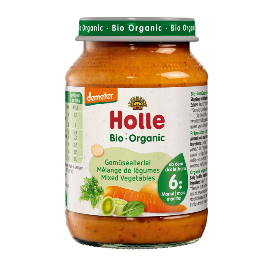 Bio Babybrei Gemüseallerlei, demeter, ab 6. Monat