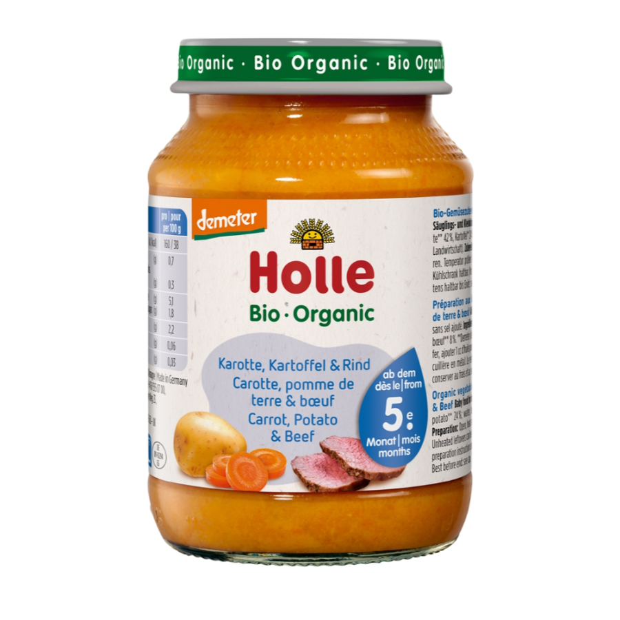 Bio Babybrei Karotte, Kartoffel & Rind, demeter, ab 4. Monat