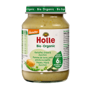 Bio Babybrei Kartoffel, Erbse & Zucchini, demeter, ab 6. Monat