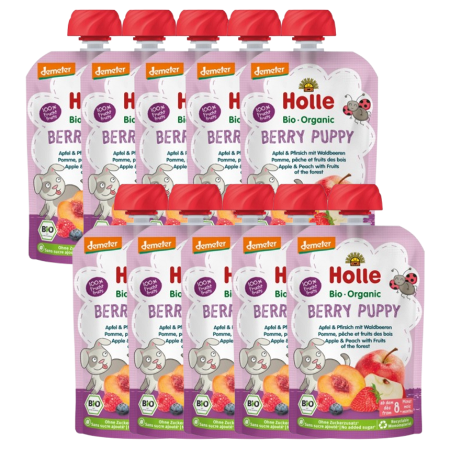 Bio Quetschie Berry Puppy, demeter, Karton 10 Stk.