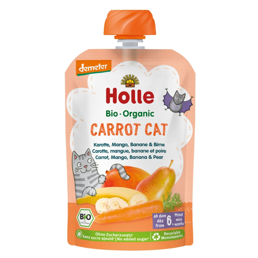 Bio Quetschie Carrot Cat, ab 6. Monat, demeter