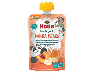 Gourde pêche, abricot, banane et épeautre, panda peach bio (dès 8 mois)